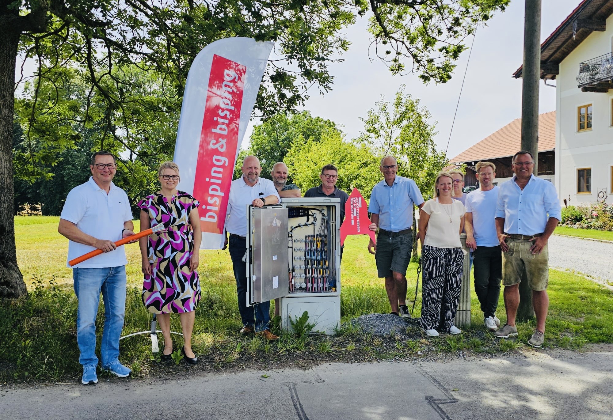 Inbetriebnahme des Glasfasernetzes in Ebersberg